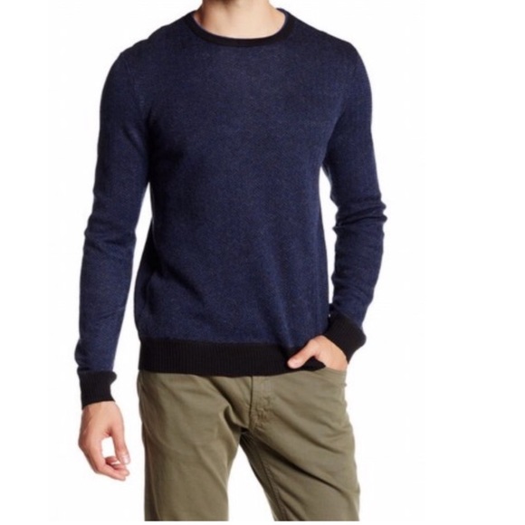 Calvin Klein Other - Calvin Klein Herringbone Wool Crew Neck Sweater XL